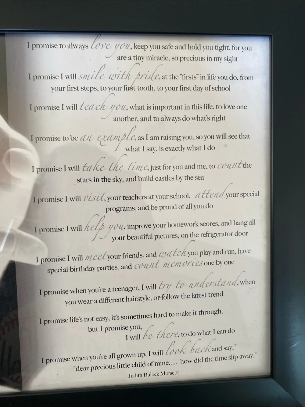 I Promise…. Expecting baby plaque